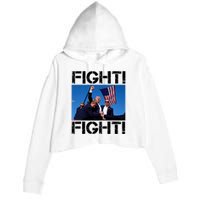 Trump Fight Trump Fighting Crop Fleece Hoodie