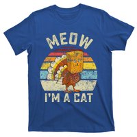 Thanksgiving Funny Turkey Fake Cat Retro Funny Funny T-Shirt