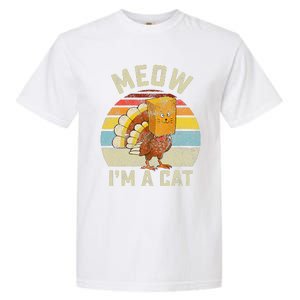 Thanksgiving Funny Turkey Fake Cat Retro Funny Funny Garment-Dyed Heavyweight T-Shirt