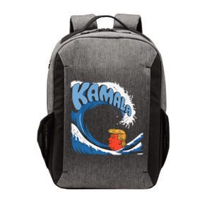 Trump Facing The Unstoppable Kamala Blue Wave Tsunami Vector Backpack