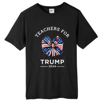 Teachers For Trump 2024 Us Presidential Election Campaign Tall Fusion ChromaSoft Performance T-Shirt