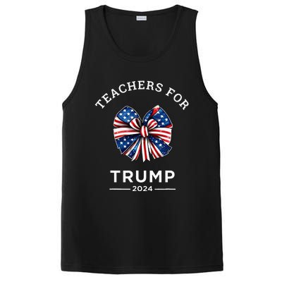 Teachers For Trump 2024 Us Presidential Election Campaign PosiCharge Competitor Tank