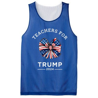 Teachers For Trump 2024 Us Presidential Election Campaign Mesh Reversible Basketball Jersey Tank