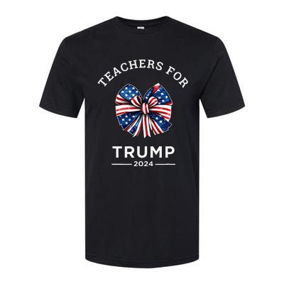 Teachers For Trump 2024 Us Presidential Election Campaign Softstyle CVC T-Shirt