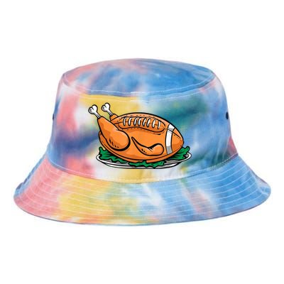 Turkey Football Thanksgiving Dinner Tie Dye Newport Bucket Hat