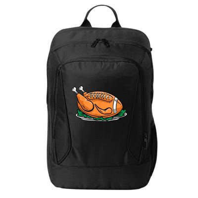 Turkey Football Thanksgiving Dinner City Backpack