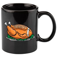 Turkey Football Thanksgiving Dinner 11oz C Handle Ceramic Mug