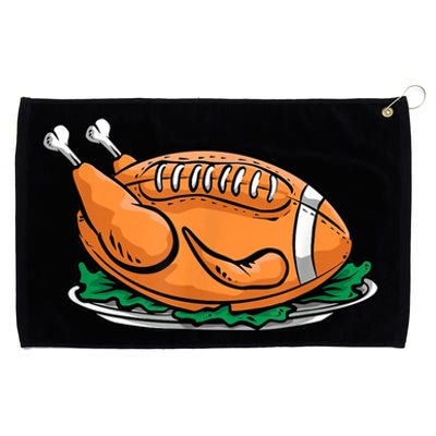 Turkey Football Thanksgiving Dinner Grommeted Golf Towel