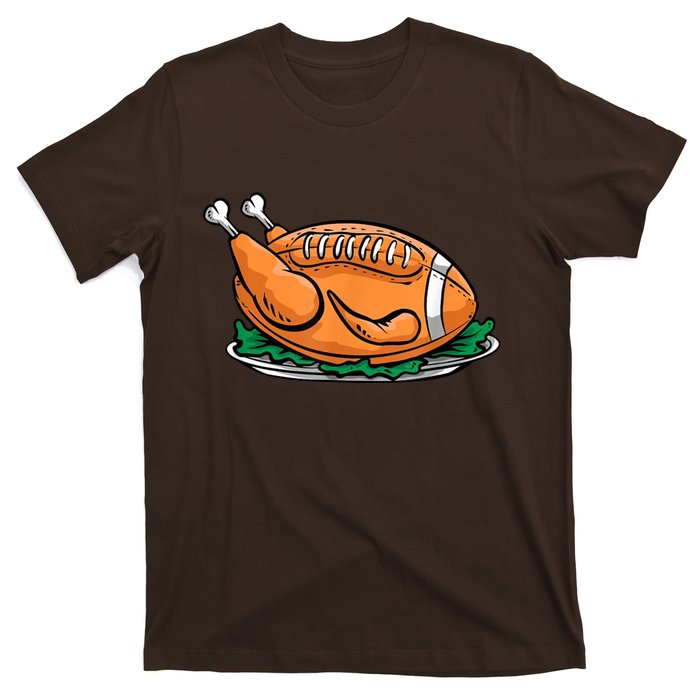 Turkey Football Thanksgiving Dinner T-Shirt