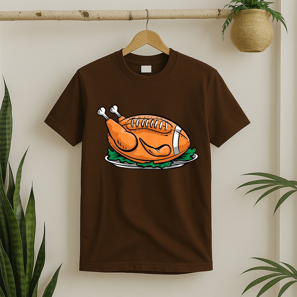 Turkey Football Thanksgiving Dinner T-Shirt