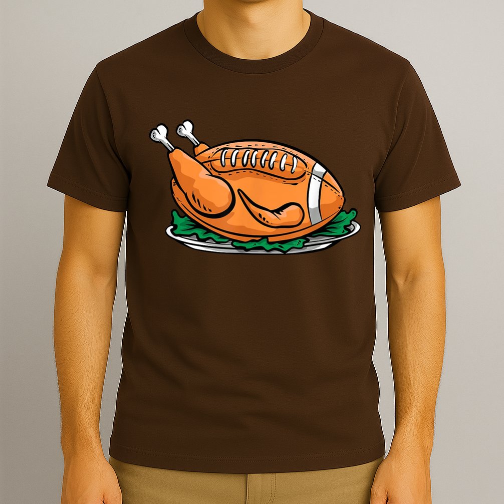 Turkey Football Thanksgiving Dinner T-Shirt