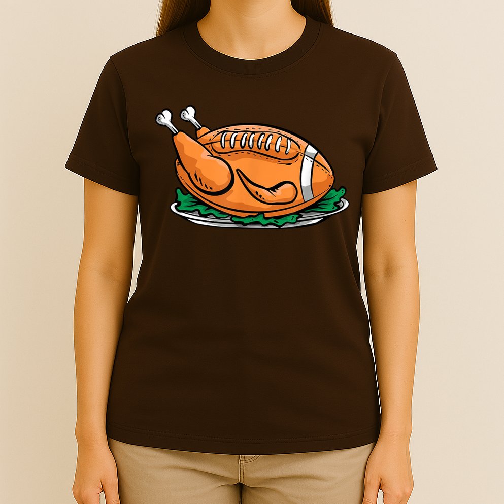 Turkey Football Thanksgiving Dinner T-Shirt