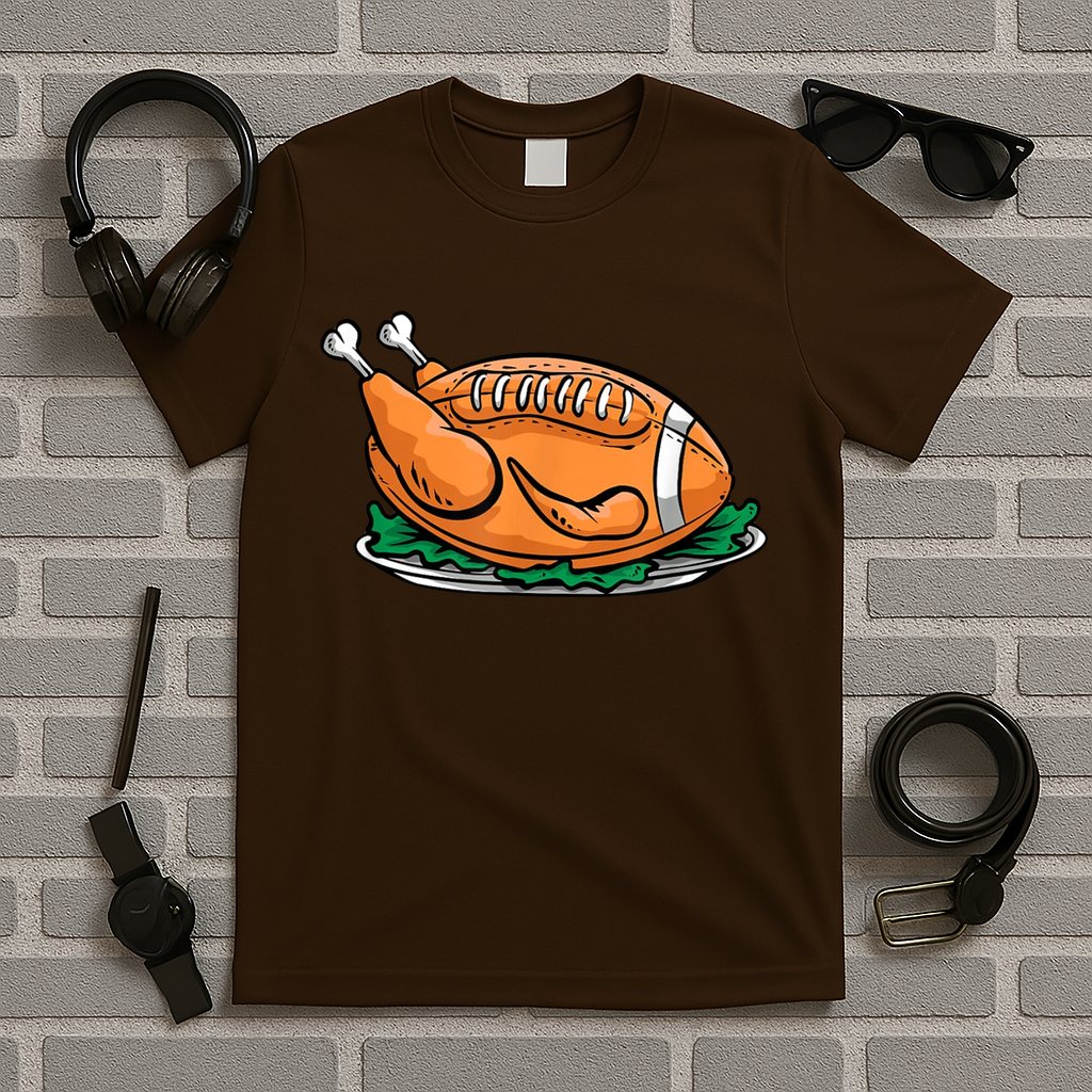 Turkey Football Thanksgiving Dinner T-Shirt