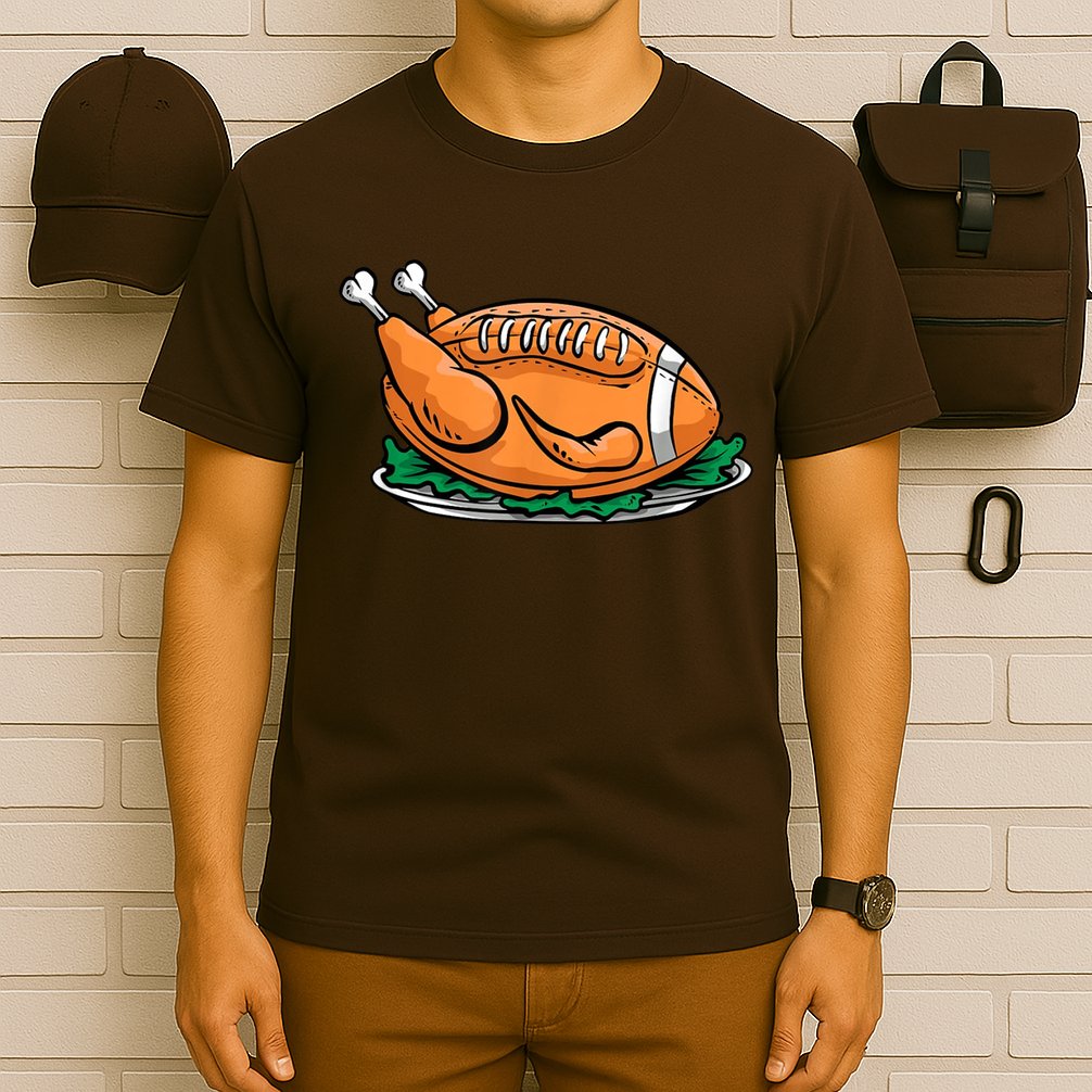 Turkey Football Thanksgiving Dinner T-Shirt