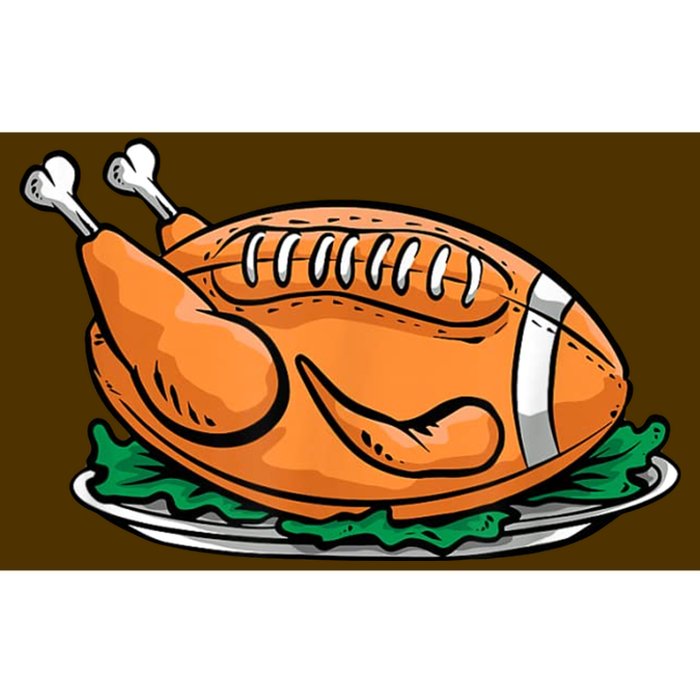 Turkey Football Thanksgiving Dinner Bumper Sticker