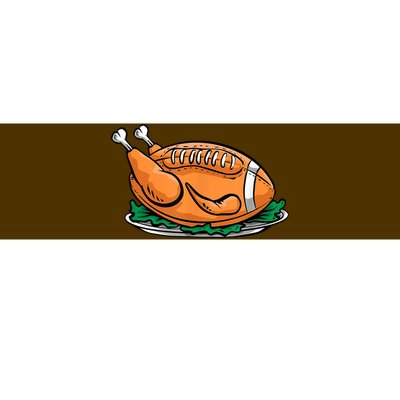 Turkey Football Thanksgiving Dinner Bumper Sticker