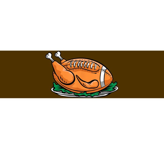 Turkey Football Thanksgiving Dinner Bumper Sticker