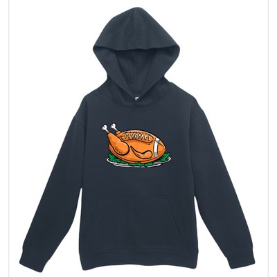 Turkey Football Thanksgiving Dinner Urban Pullover Hoodie