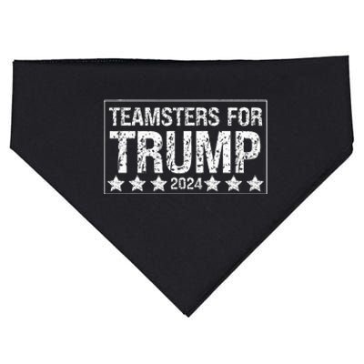 Teamsters For Trump 2024 USA-Made Doggie Bandana