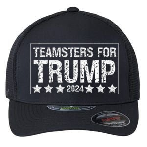 Teamsters For Trump 2024 Flexfit Unipanel Trucker Cap