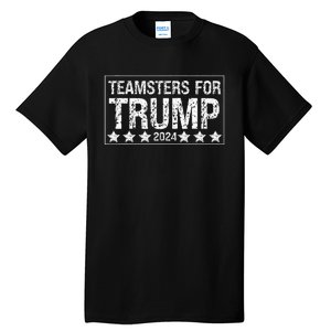 Teamsters For Trump 2024 Tall T-Shirt