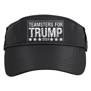 Teamsters For Trump 2024 Adult Drive Performance Visor