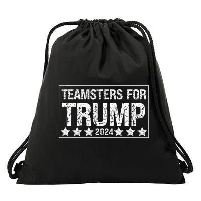 Teamsters For Trump 2024 Drawstring Bag