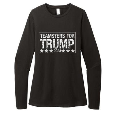 Teamsters For Trump 2024 Womens CVC Long Sleeve Shirt