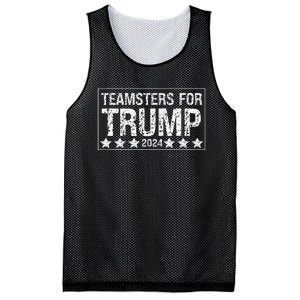 Teamsters For Trump 2024 Mesh Reversible Basketball Jersey Tank