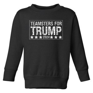 Teamsters For Trump 2024 Toddler Sweatshirt