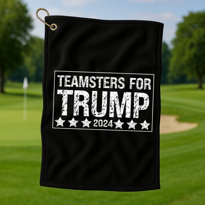 Teamsters For Trump 2024 Golf Towel