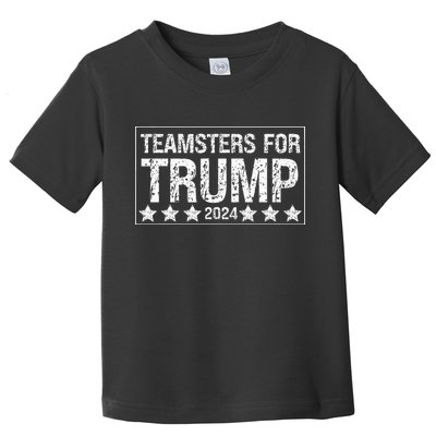 Teamsters For Trump 2024 Toddler T-Shirt