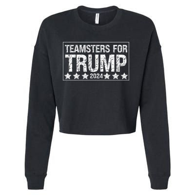 Teamsters For Trump 2024 Cropped Pullover Crew