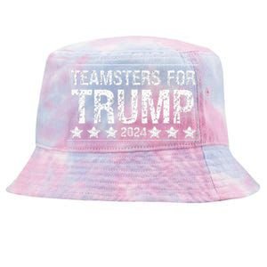 Teamsters For Trump 2024 Tie-Dyed Bucket Hat