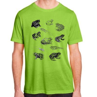 Tadpole Frog Toad Collage For Frog Lovers Hunters Adult ChromaSoft Performance T-Shirt