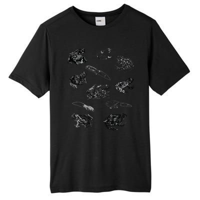 Tadpole Frog Toad Collage For Frog Lovers Hunters Tall Fusion ChromaSoft Performance T-Shirt