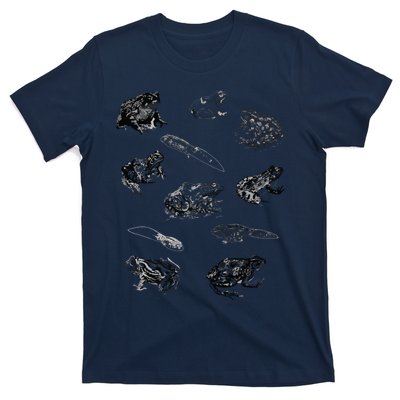 Tadpole Frog Toad Collage For Frog Lovers Hunters T-Shirt