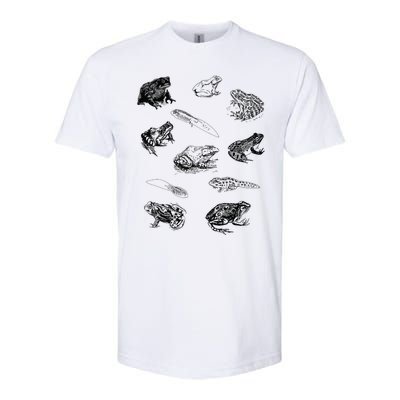 Tadpole Frog Toad Collage For Frog Lovers Hunters Softstyle CVC T-Shirt