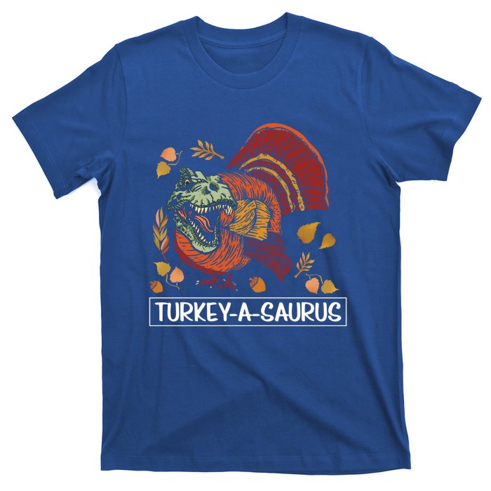 Turkeygiftagiftsaurus Funny Thanksgiving Dinosaur Turkey Tgiftrex Great Gift T-Shirt