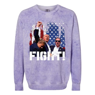 Trump Fight Colorblast Crewneck Sweatshirt