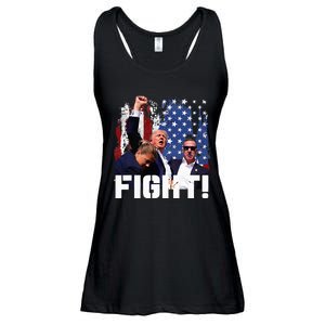 Trump Fight Ladies Essential Flowy Tank