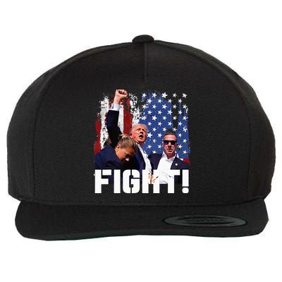 Trump Fight Wool Snapback Cap