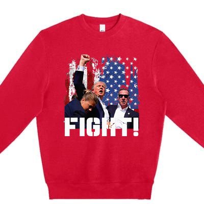 Trump Fight Premium Crewneck Sweatshirt