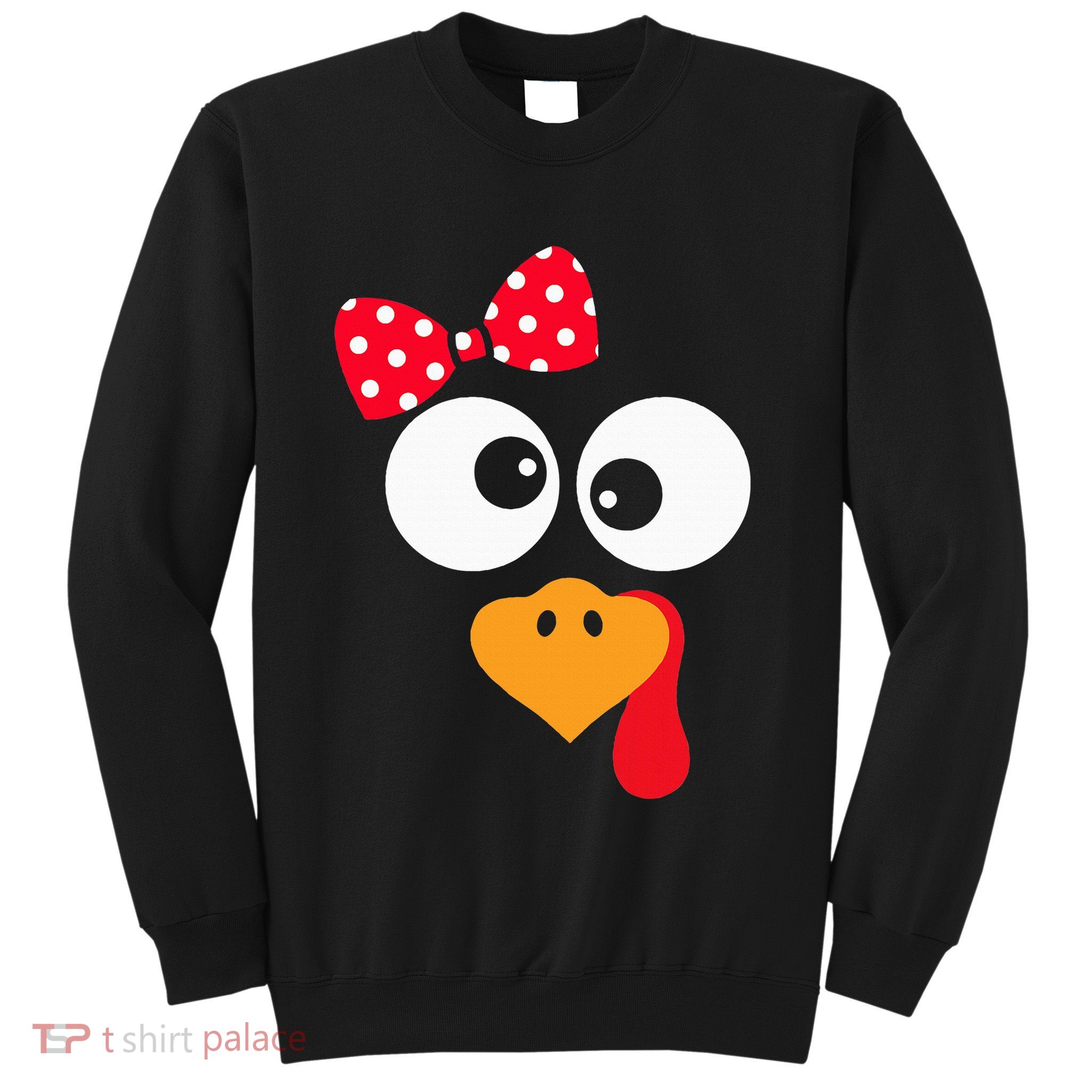 Thanksgiving Funny Turkey Face Costume Sweatshirt