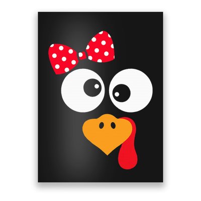 Thanksgiving Funny Turkey Face Costume Poster