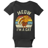 Thanksgiving Funny Turkey Fake Cat Baby Bodysuit