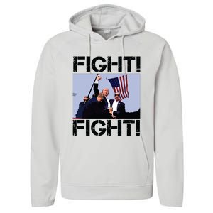 Trump Fight Trump Fighting Performance Fleece Hoodie