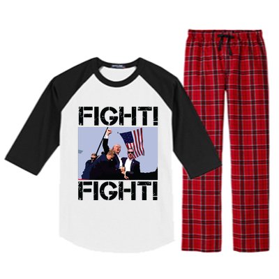 Trump Fight Trump Fighting Raglan Sleeve Pajama Set