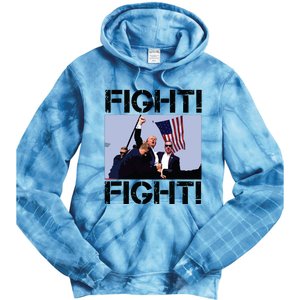 Trump Fight Trump Fighting Tie Dye Hoodie