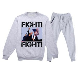 Trump Fight Trump Fighting Premium Crewneck Sweatsuit Set